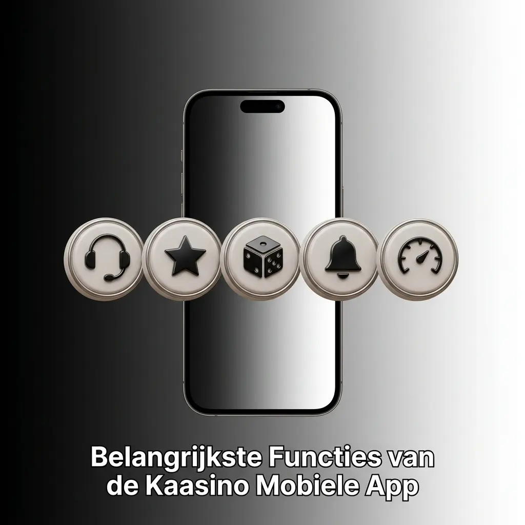 Kaasino mobiele app interface