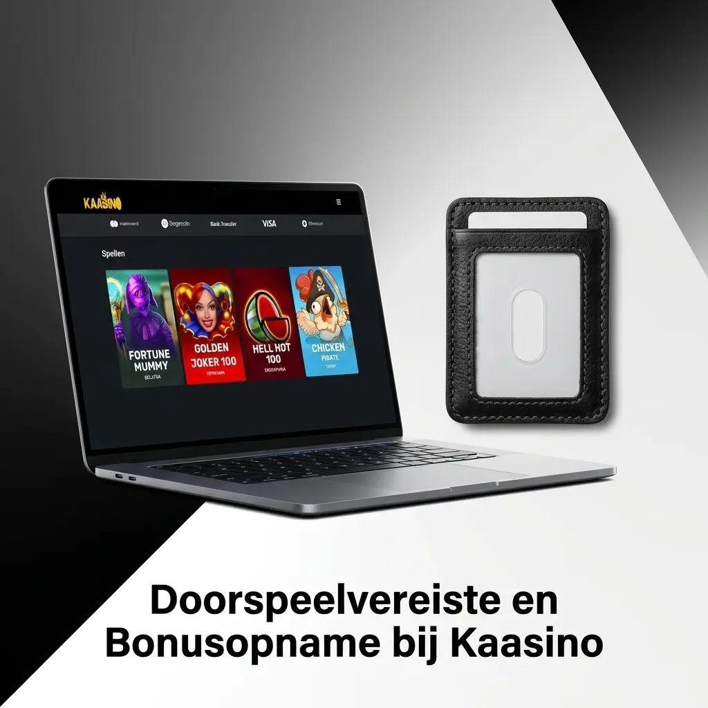 Bonusrekening en doorspeelvereiste bij Kaasino