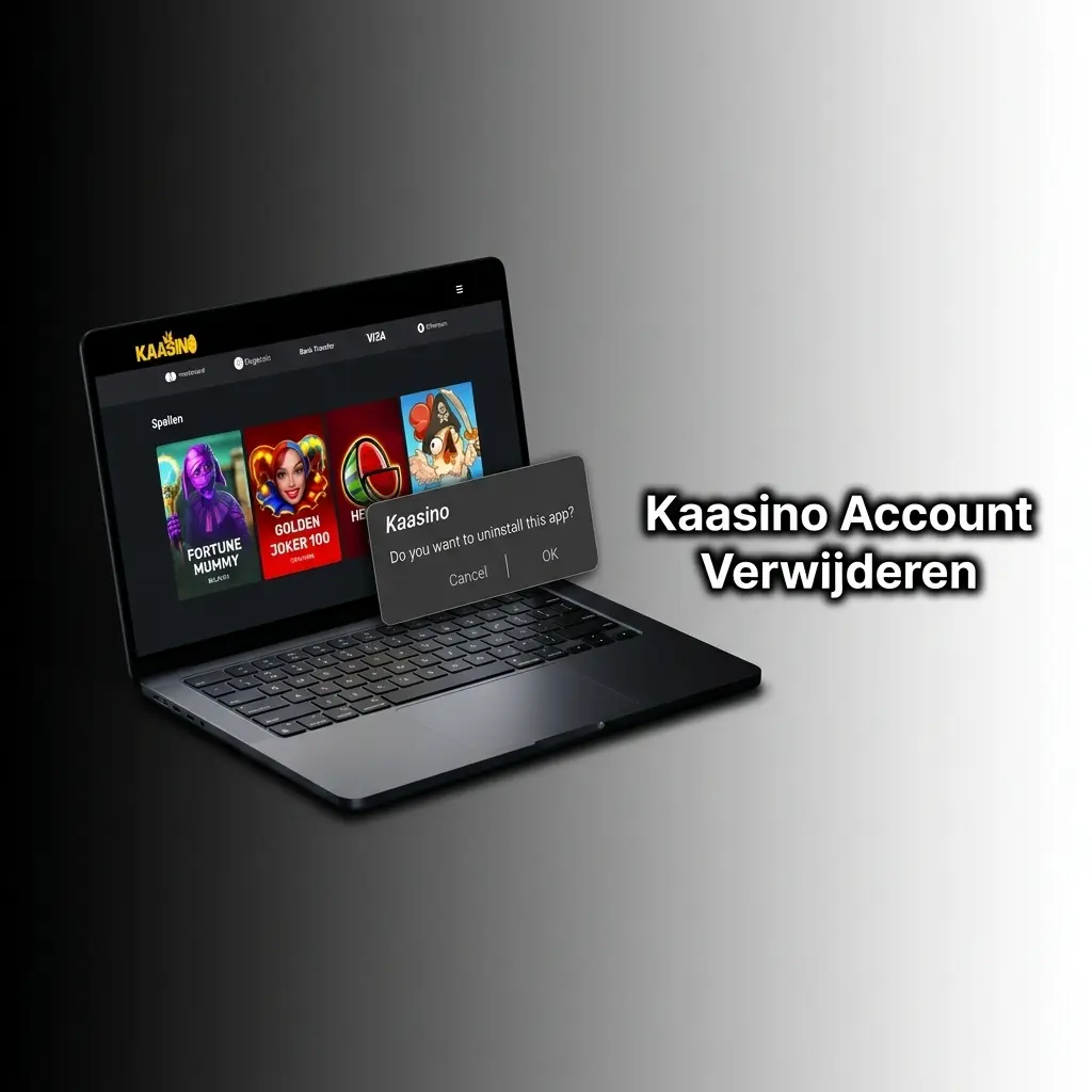 Kaasino account verwijderen via de accountinstellingen