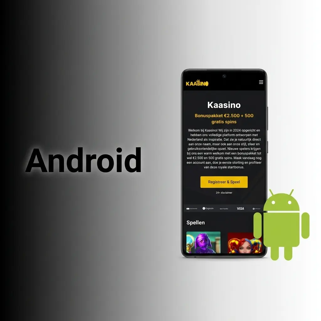 Kaasino Android app installeren op een smartphone
