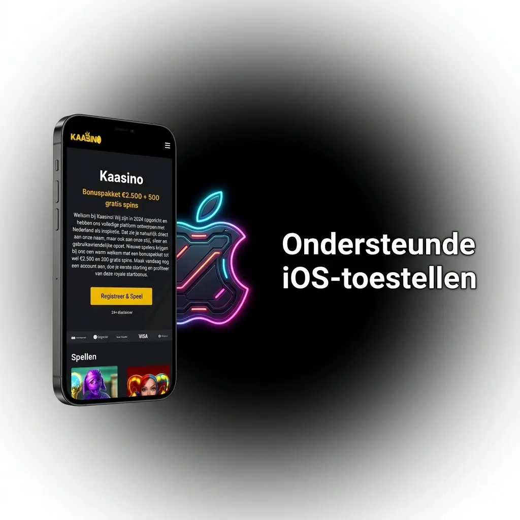 Ondersteunde iOS-toestellen voor de Kaasino app
