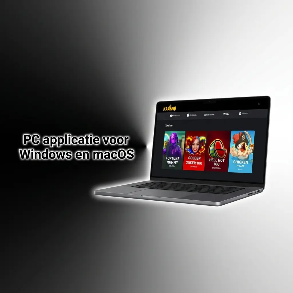 Kaasino website op een pc scherm