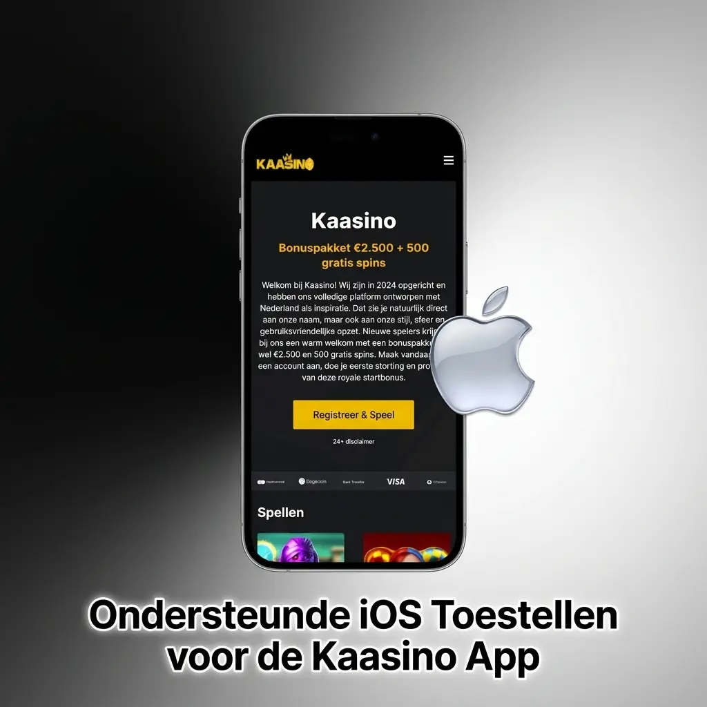 Ondersteunde iOS toestellen voor de Kaasino App